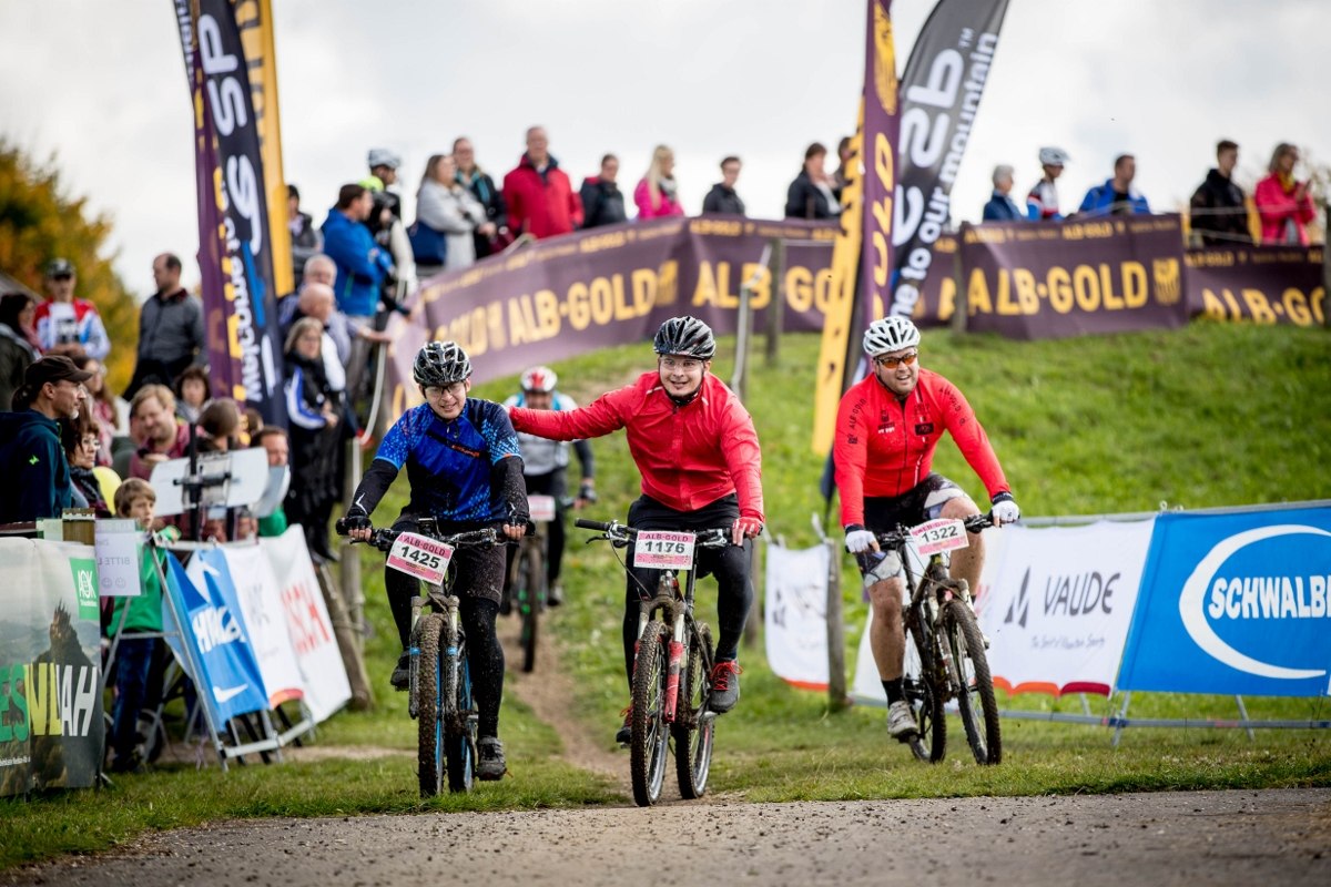 Zieleinfahrt bei der Albgold Trophy