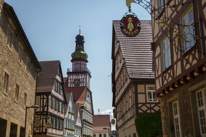 Rathaus, Spital und Kornhaus in Kirchheim unter Teck