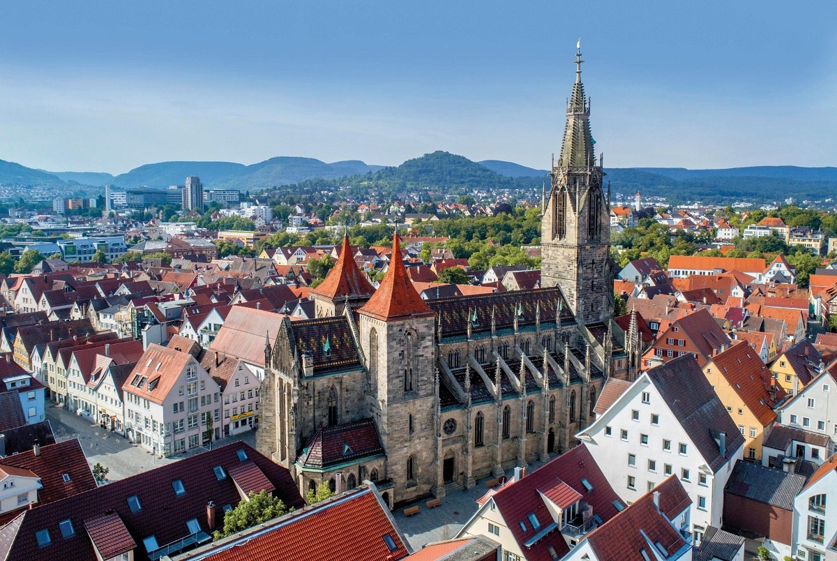 Stadt Reutlingen aus der Vogelperspektive