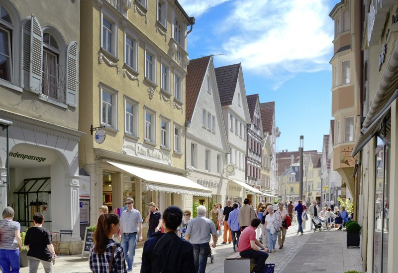 Wilhelmstraße in der Reutlinger Innenstadt